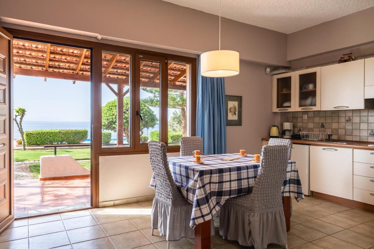 Beachfront Family Villa Katerina With Private Pool, Playground, Bbq & Amazing Sea Views! Petres  외부 사진