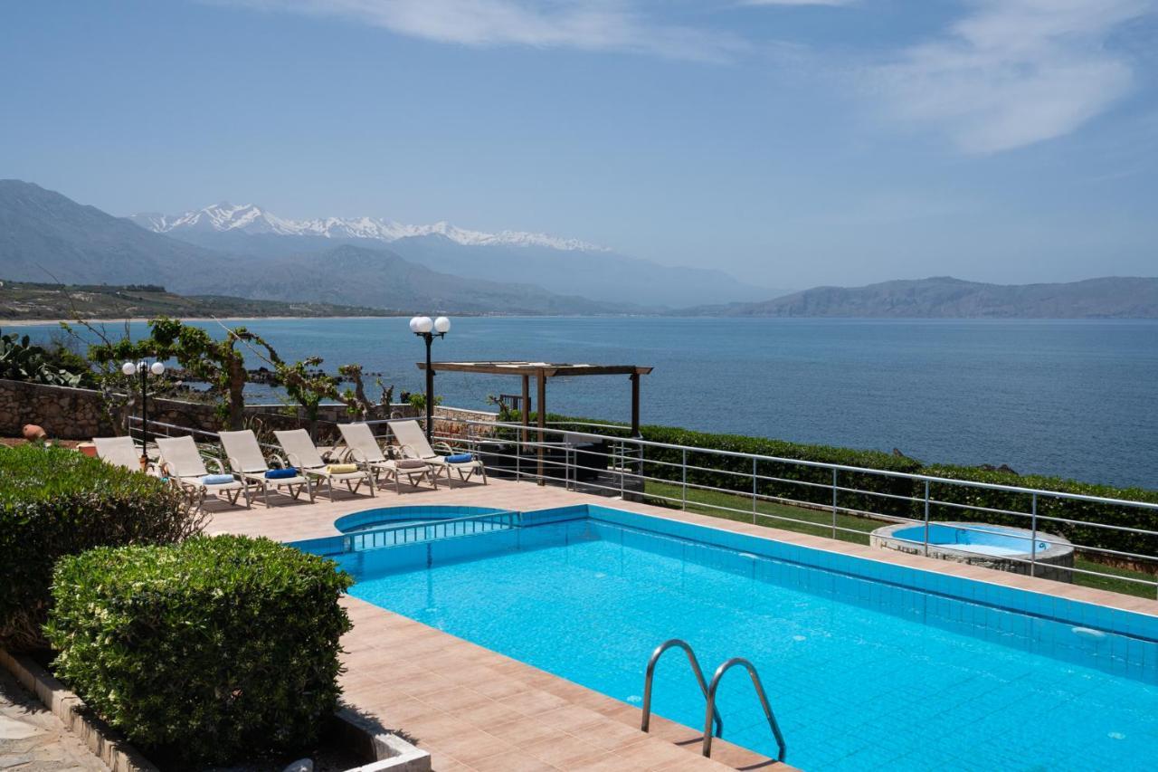 Beachfront Family Villa Katerina With Private Pool, Playground, Bbq & Amazing Sea Views! Petres  외부 사진