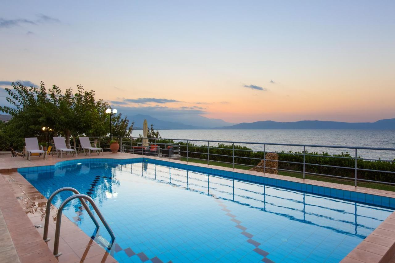 Beachfront Family Villa Katerina With Private Pool, Playground, Bbq & Amazing Sea Views! Petres  외부 사진